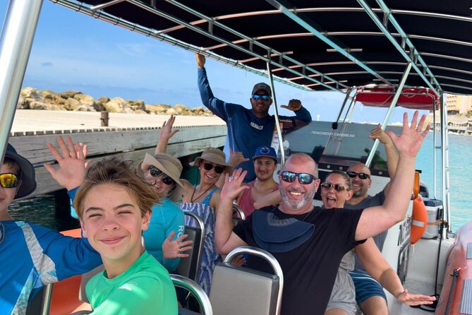 2 Hour Adventurous Powerboat Sightseeing & Snorkel Private Tour - Willemstad from the water, about 30 minutes