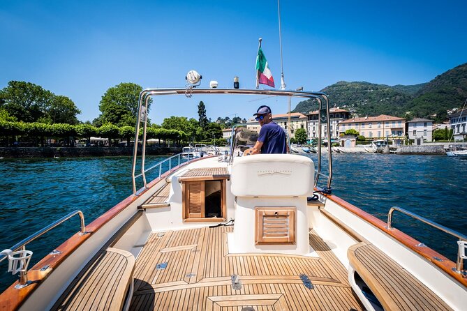 2H Private Cruise on a beautiful wooden speedboat on Lake Como - Nesso’s Roman bridge and the eastern shore