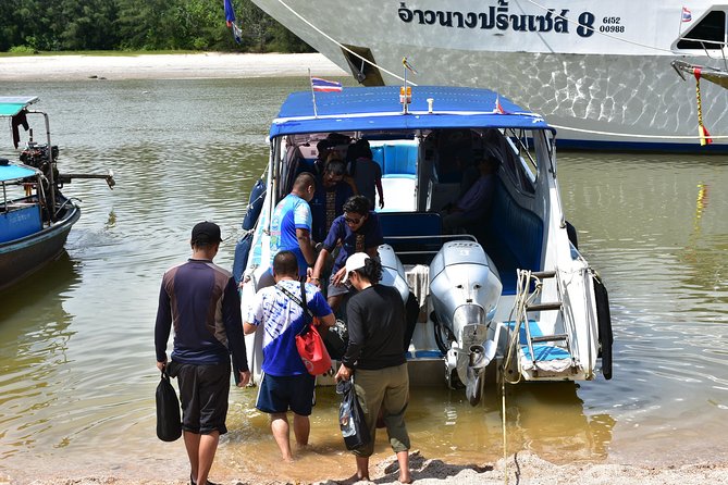 4 Island Speed Boat Adventure from Krabi - Chicken Island for photos and reef fish