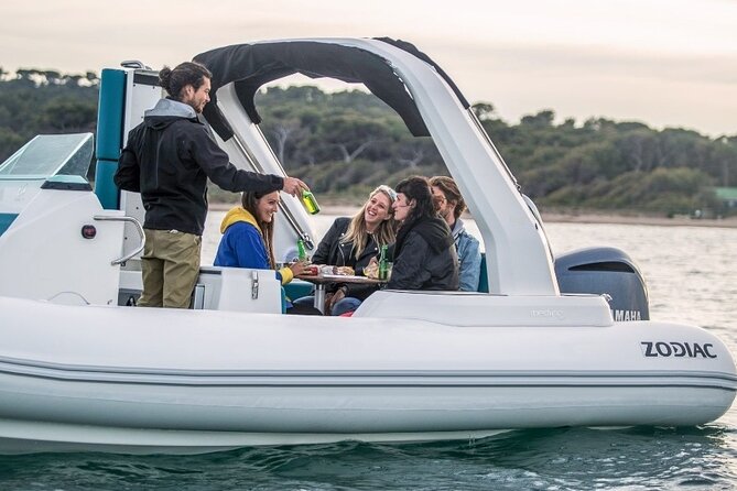 8h rental of Zodiac Medline 7.5 boat in Ibiza - Roger, Alex, and the value of a local skipper