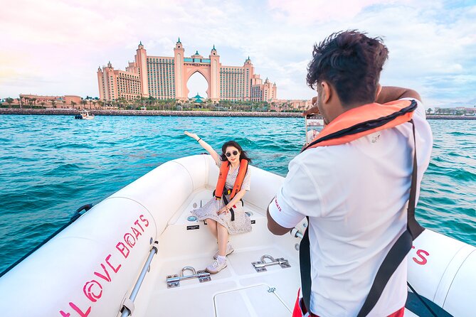 90 Mins Speedboat Tour Dubai Marina JBR Atlantis and Burj Al Arab - Burj Al Arab and the best photo stop