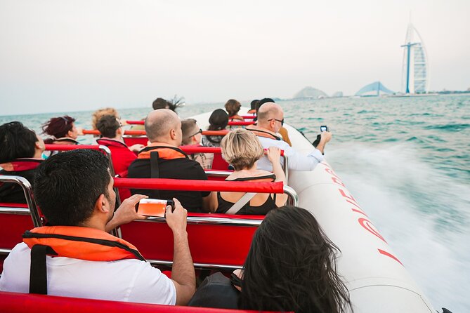 90 Mins Speedboat Tour Dubai Marina JBR Atlantis and Burj Al Arab - What the ride feels like on the water