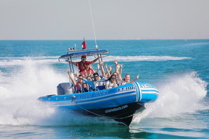 90 Minutes Speedboat Tour: Marina, Atlantis, Palm & Burj Al Arab - Burj Al Arab and the best camera moment