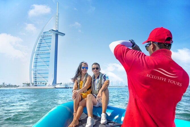 90 Minutes Speedboat Tour: Marina, Atlantis, Palm & Burj Al Arab - Dubai Marina and Cayan Tower