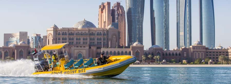 Abu Dhabi: 60-Minute Corniche Speed Boat Sightseeing Tour - Lulu Island and open-water speed