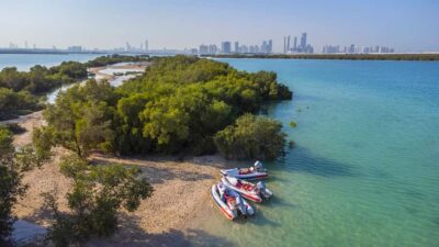 Yas Island Self-Driving Guided Speedboat Tour