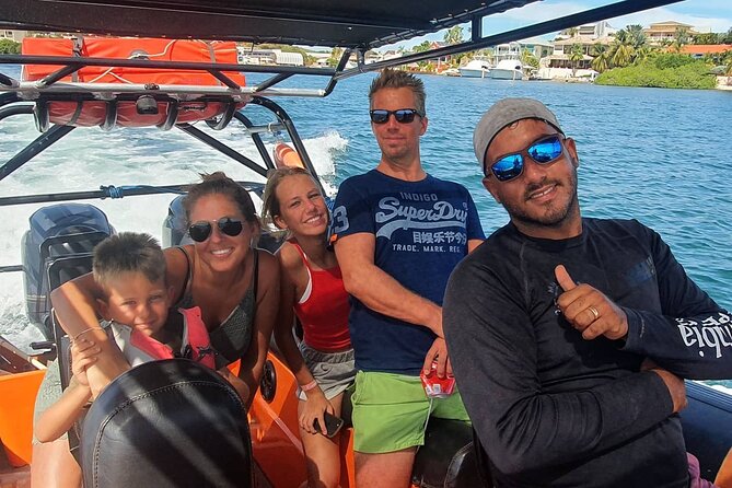 Adventurous Snorkel and Sightseeing tour with RIB boat - Punda from the water in 15 minutes