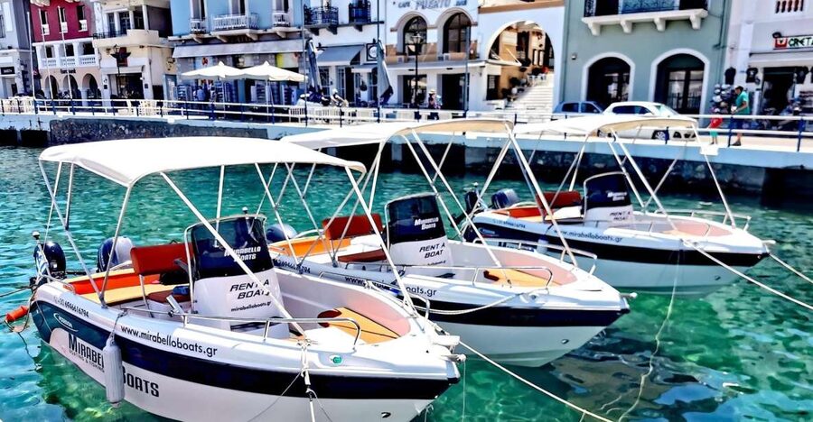 Agios Nikolaos: Motorboat or Speedboat Rental - Kolokytha Bay for Swimming and a Short Walk