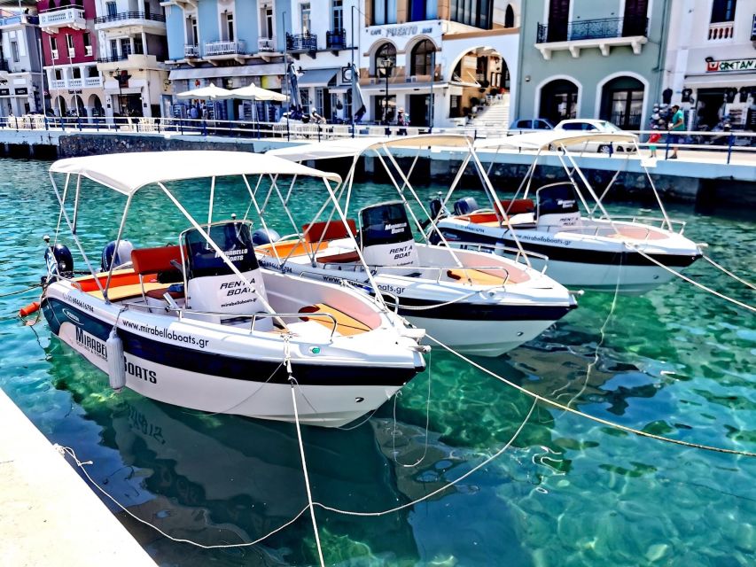 Agios Nikolaos: Motorboat or Speedboat Rental - Four Hours Around Mirabello Bay