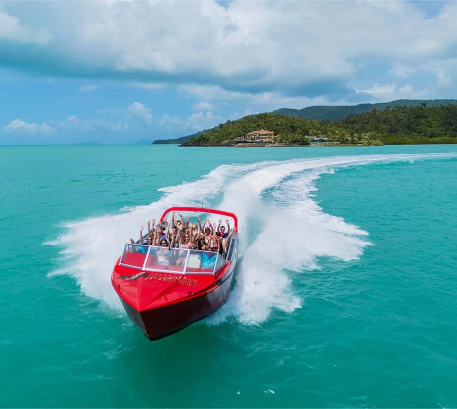 Airlie Beach: 30-Minute Jet Boat Ride - Passing Coral Sea Marina and Pioneer Bay