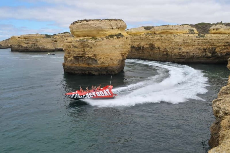 Albufeira: High-Adrenaline Jet Boat Ride - From Albufeira Marina to the open coast