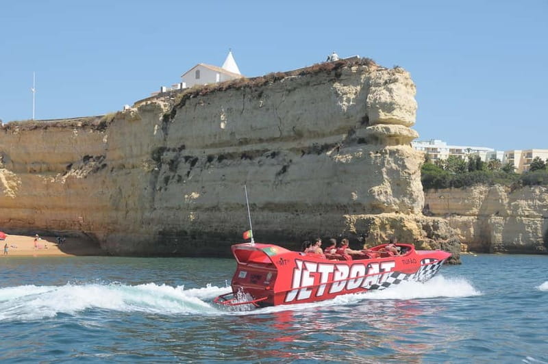 Albufeira: High-Adrenaline Jet Boat Ride - The scenic run along the Algarve cliffs