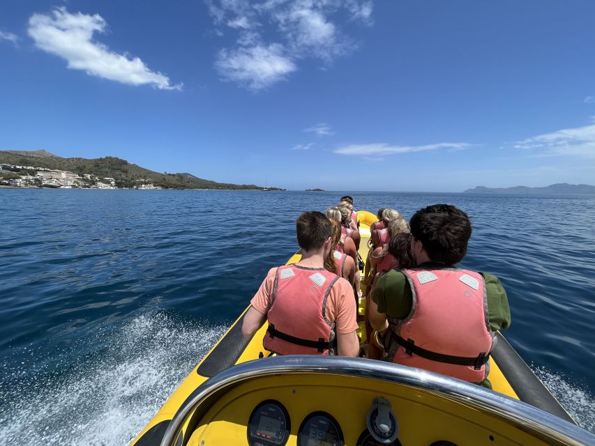 Alcudia: Speedboat Tour of Northern Mallorca & Hotel Pickup - Swimming and snorkeling at Platja del Coll Baix