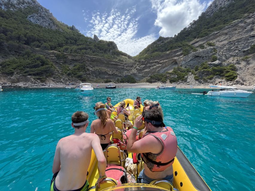 Alcudia: Speedboat Tour of Northern Mallorca & Hotel Pickup - Coastal caves and rock formations