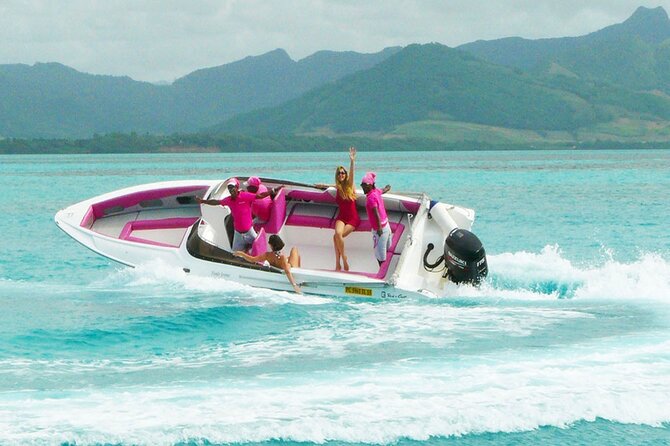 All inclusive SPEEDBOAT FULL DAY to ILE AUX CERF & GRSE WATERFALL - What the $117.11 price really covers