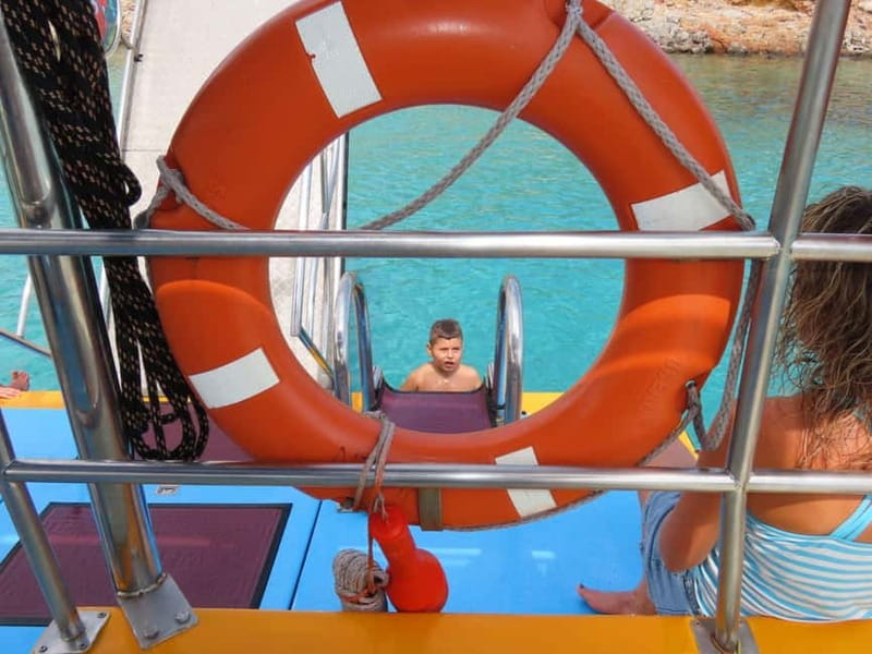 An Aegean Sea Adventure on Glass-Bottom Speedboat Dory! - The 80-Minute Stop at Pserimos