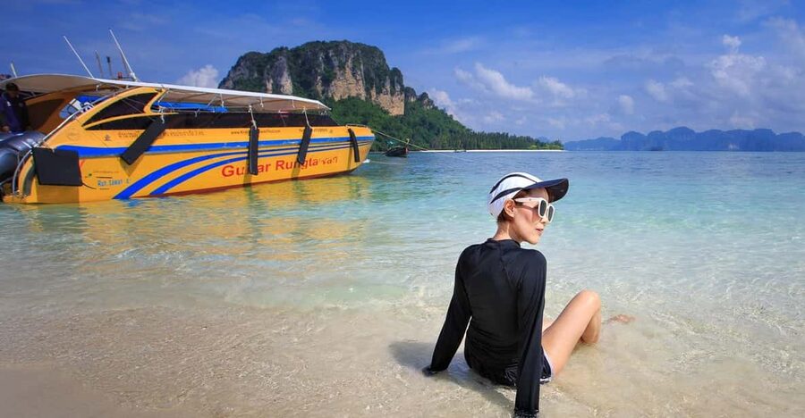 Ao Nang: 4 Islands Day Tour by Speedboat or Longtail Boat - Tup Island and the sandbar