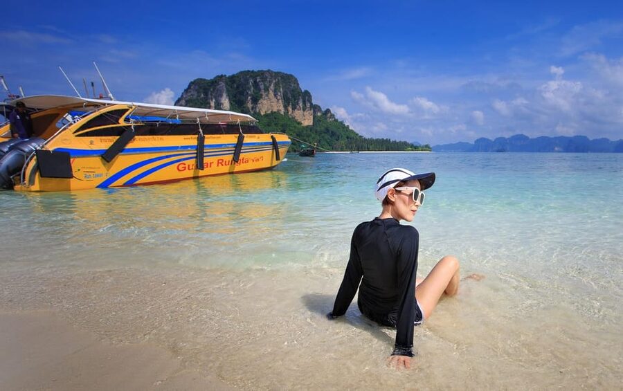 Ao Nang: 4 Islands Day Tour by Speedboat or Longtail Boat - Morning pickup from Ao Nang