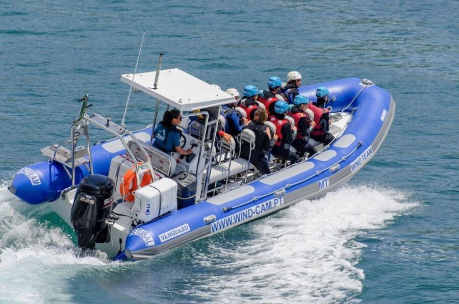 Arrábida: Setubal, Sesimbra Coasteering & Speedboat Tour - Swimming, scrambling, and choosing your jumps
