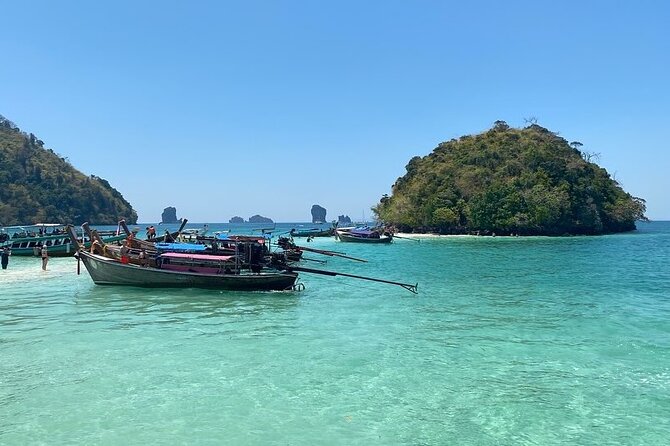 Best of Krabi 7 Islands Sunset Tour Speedboat/Long Tail Boat - Poda Island, palm shade, and the BBQ dinner