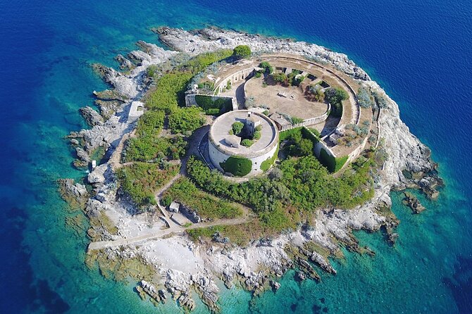 Best Private Blue Cave & Bay of Kotor Speedboat Tour - Mamula Fortress from the water