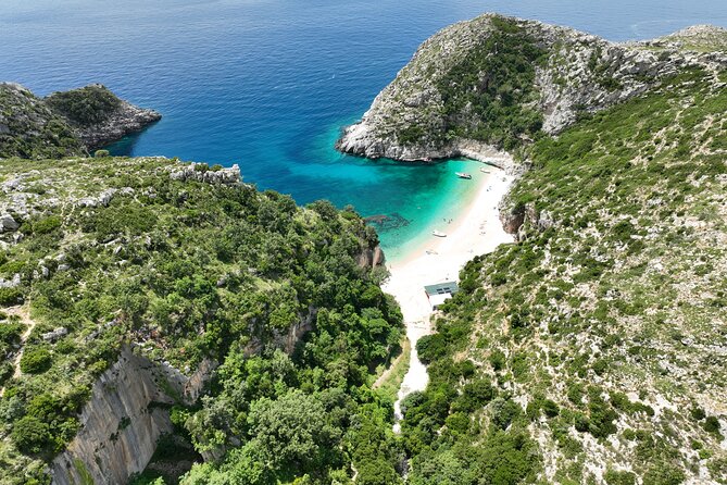 Blue Cave & Grama Bay Full Day Guided Boat Tour - Dafina Cave is a short but unusual stop