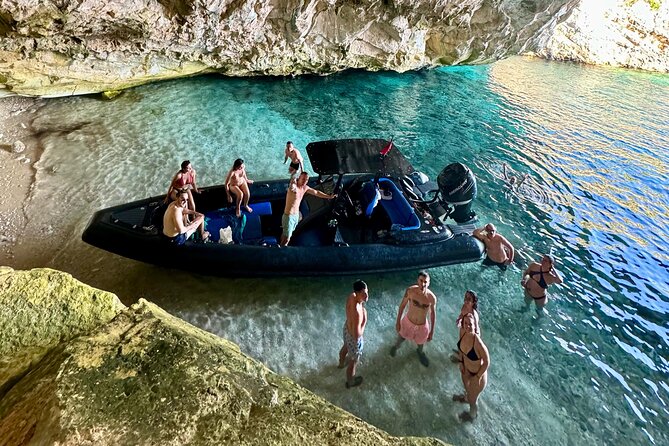 Blue Gem Cave and Grama Bay Speedboat Tour from Vlore - The Blue Cave is the tour’s signature moment