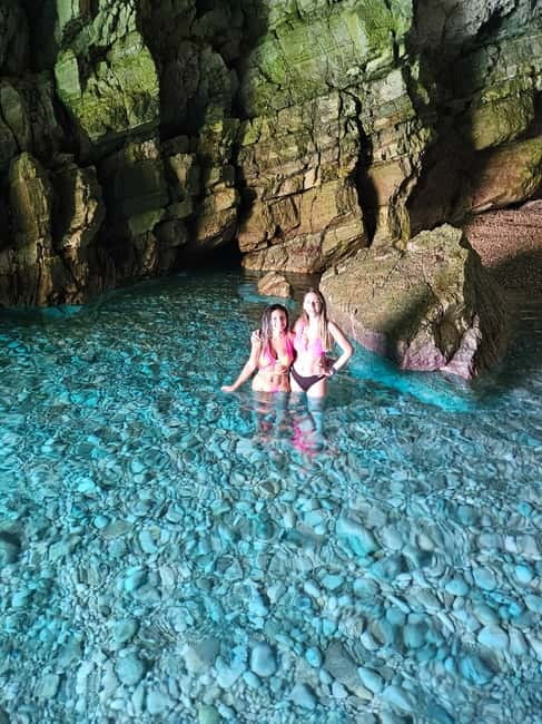 Blue Gem Cave Speedboat Tour Vlore - Haxhi Ali Cave and the first blue water