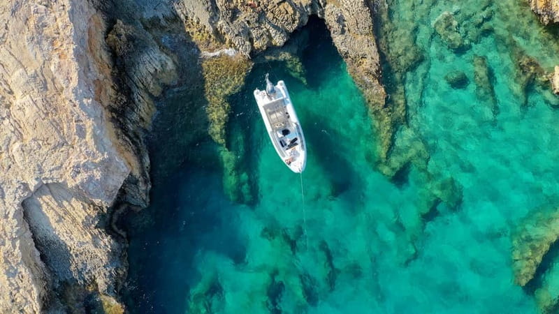 Blue Lagoon RIB Excursions - Meeting the boat near Pounda port