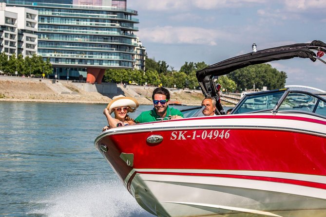 Bratislava by speedboat 1 Hour - Under the bridges and past the city waterfront