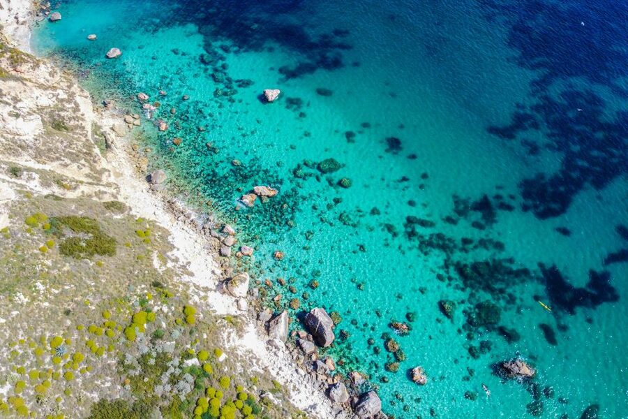 Cagliari: Luxury Motorboat Tour with 3 Swim Stops & Wine - Cala Fighera: more time for the water