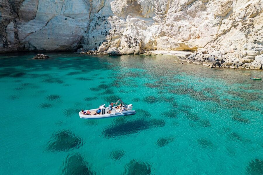 Cagliari: Zodiac Boat Tour, 3-4 SwimStops, Wine & Snorkeling - A quick ride from Marina Piccola to the Devil’s Saddle