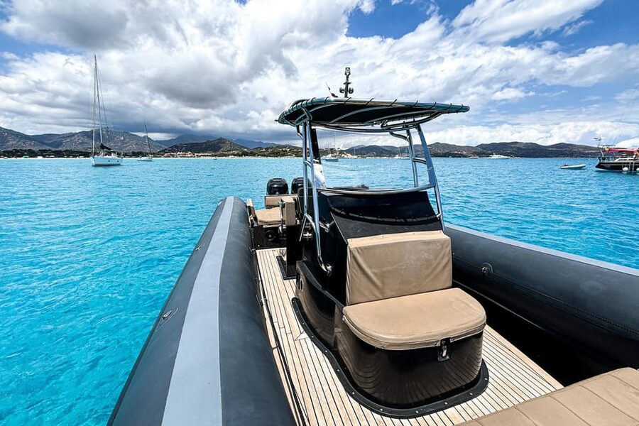 Cagliari: Zodiac Boat Tour, 3-4 SwimStops, Wine & Snorkeling - The final stop near the swimming pools