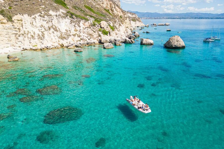 Cagliari: Zodiac Boat Tour, 3-4 SwimStops, Wine & Snorkeling - Snorkeling, swimming, and wine
