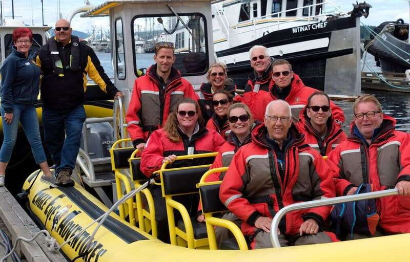 Campbell River: 4 Hour Whale & Wildlife Zodiac Boat Tour - Searching for whales in open water