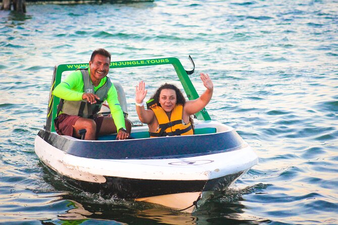 Cancun Speedboat with Crocodile Watching Jungle Tours Adventure - Searching for crocodiles after sunset