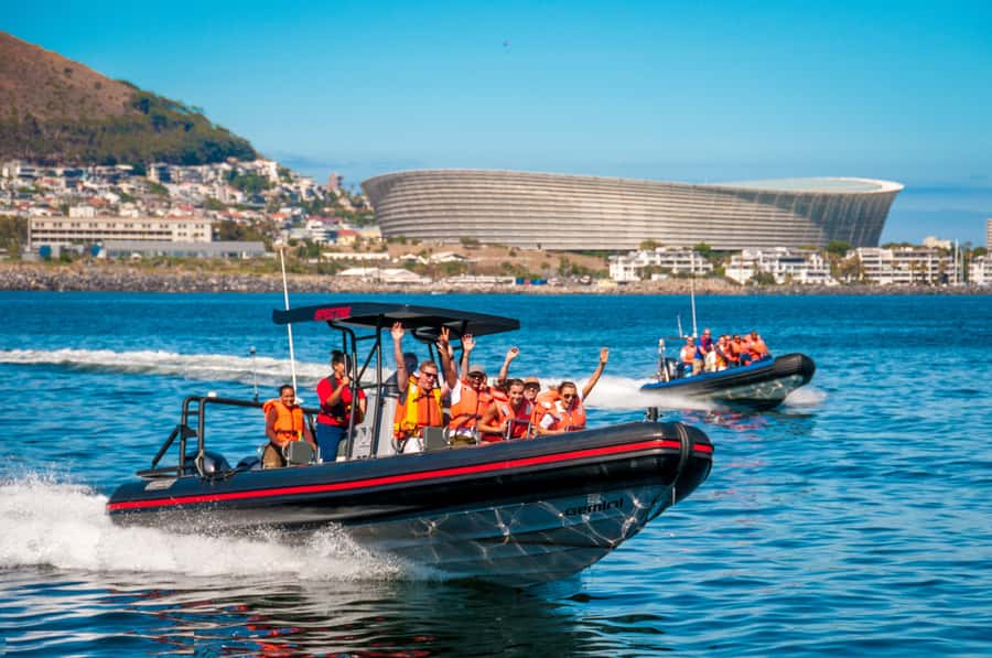 Cape Town Ocean Safari: Speed Boat Adventure in Table Bay - A speedboat start at the V&A Waterfront