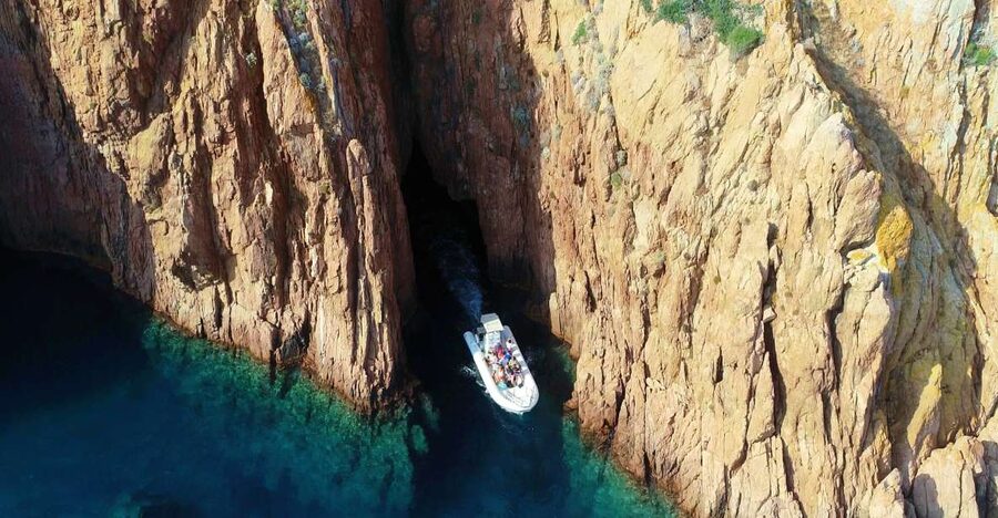 Cargèse: Calanques of Piana Capo Rosso Semi-Rigid Boat Tour - What to bring for a comfortable ride