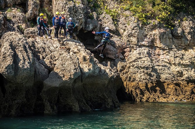Coasteering and Speedboat, Arrábida Setúbal, Sesimbra near Lisbon - Lapa de Santa Margarida brings caves and history
