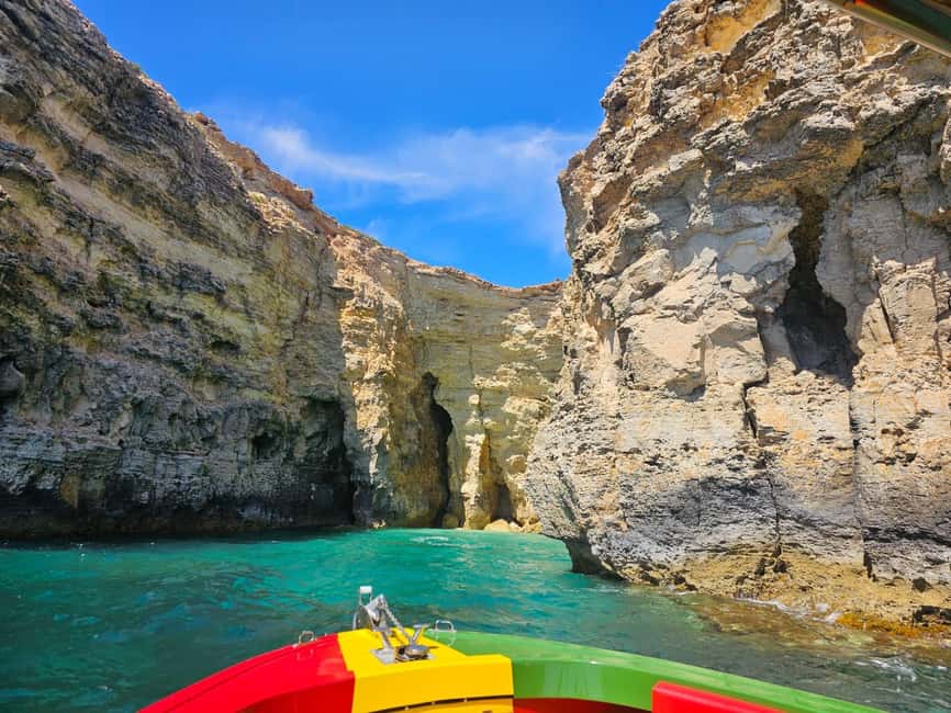 Comino:Crystal & Blue Lagoon,Caves, Private Speedboat Malta - Morning, afternoon, or sunset timing