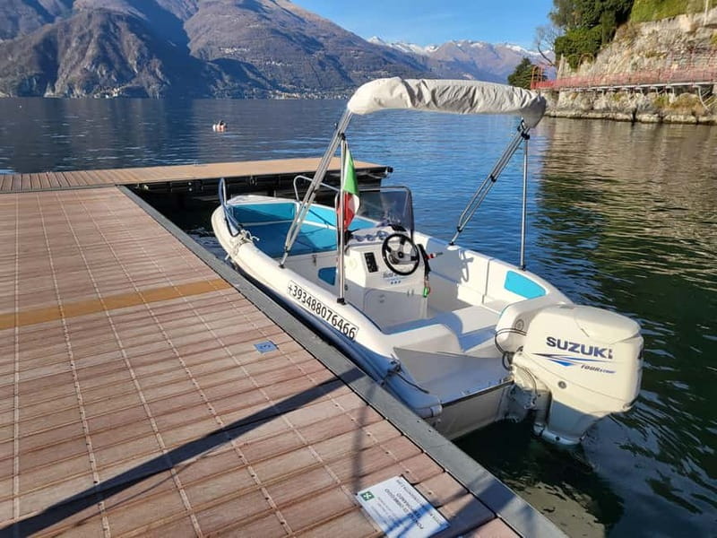 Como: 40HP Motor Boat Rental No License Required - Cernobbio and the first stretch north