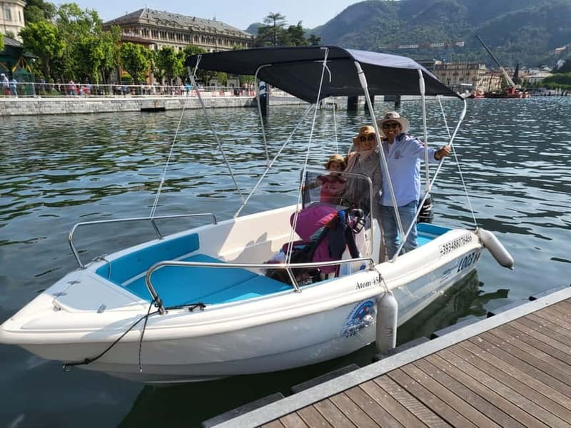 Como: 40HP Motor Boat Rental No License Required - Laglio and the famous villa views