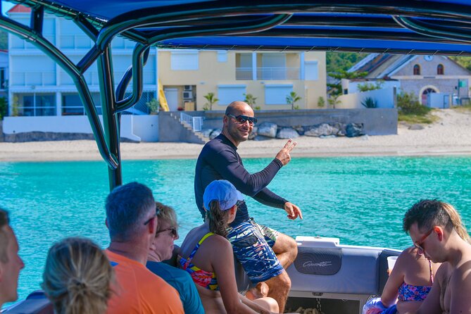 Discovery Powerboat Tour ,Snorkeling with Turtles & BBQ Lunch - Tintamarre Island: a quiet first stop