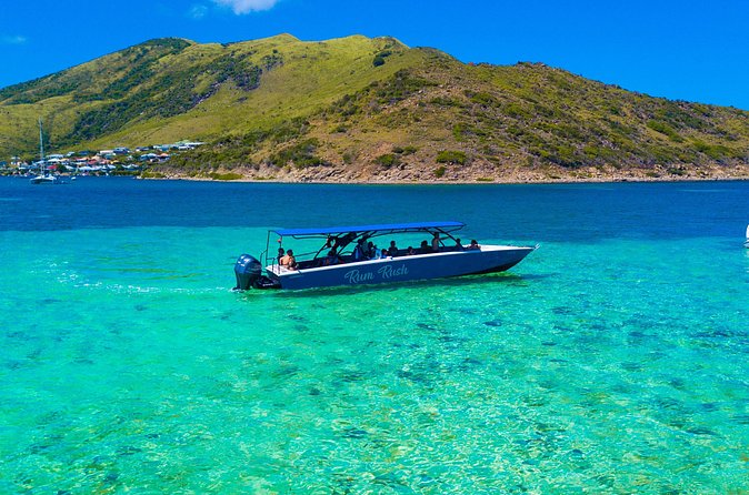Discovery Powerboat Tour ,Snorkeling with Turtles & BBQ Lunch - Maho Beach and the famous plane approach