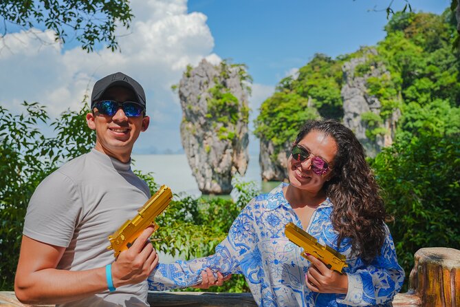 Double Catarmana Speedboat to James Bond Island from Phuket - Koh Panak and the first cave scenery