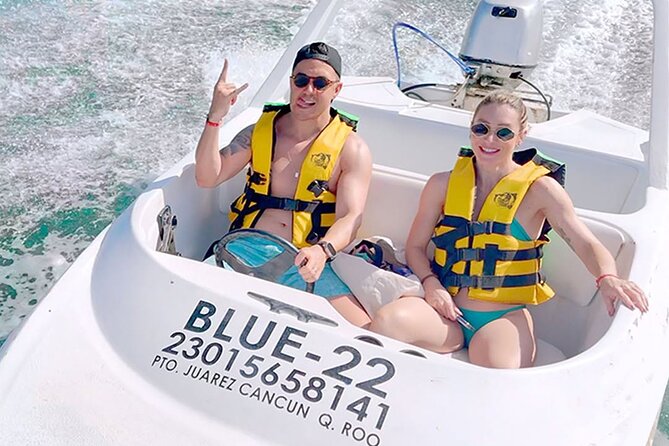 Drive an Speedboat at full speed at Cancun's Lagoon & Snorkeling - What the $59 price really covers