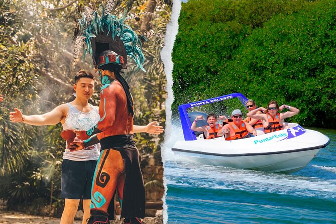 Drive an Speedboat + Mayan Ritual + Food Tasting and More! - Walking the Mayan Path at Puerto Maya
