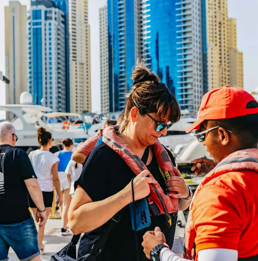Dubai: Marina, Atlantis, Palm & Burj Al Arab Speedboat Tour - Palm Jumeirah from the water