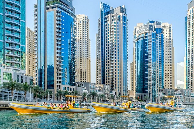 Dubai Marina Guided Sightseeing High-Speed Boat Tour - Atlantis, The Palm photo stop