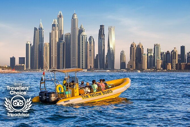 Dubai Marina Guided Sightseeing High-Speed Boat Tour - Burj Al Arab from the water